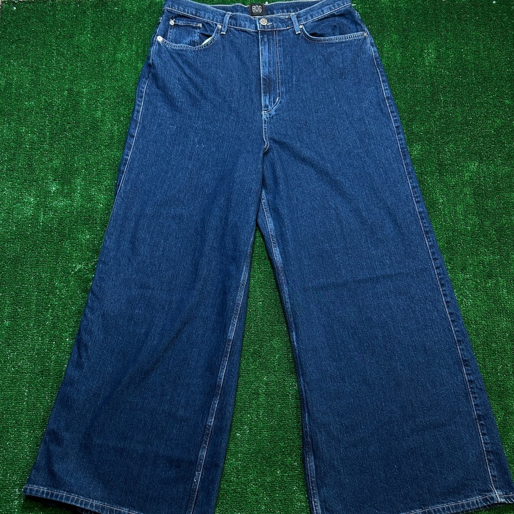 BDG A-Wide Leg Urban Outfitters Baggy Jeans Dark Wash 34